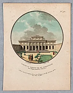 House of Mr. Demonville, Plate 90 from "Vues Pittoresques des Principaux Ãdifices de Paris"