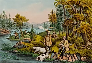 Hunting, Fishing and Forest Scenes--Good Luck All Around by Unidentified