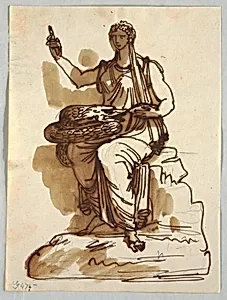 Hygeia, after an Antique Statue in Giustiniani Collection, Rome by Felice Giani, Italian, 1758–1823