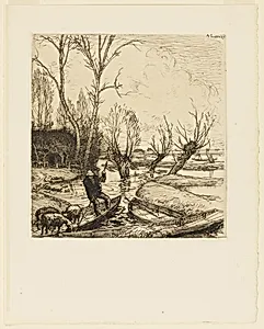 In the Deluged Marsh - The Shepherd (Au marais inonde - Le berger)