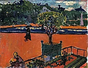 In the Luxembourg Gardens by H. Lyman Saÿen