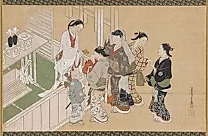 Infant's first visit to a Shinto shrine