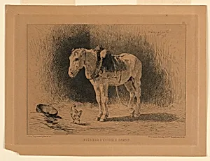Interieur d'Ecurie Ã¡ Samois