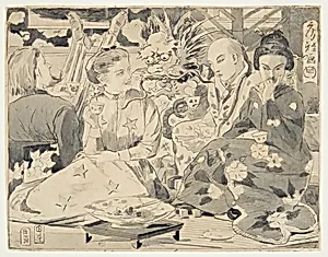 International Tea Party by Winslow Homer, American, 1836–1910