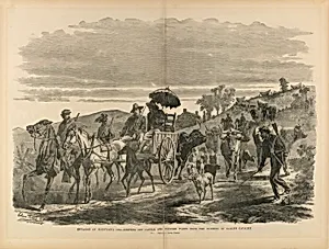 Invasion of Maryland, 1864--Driving Off Cattle and Plunder taken from Farmers by Early's Cavalry, from "The Soldier in Our Civil War"