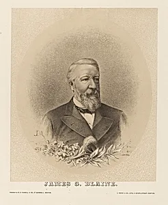 James Gillespie Blaine by Julius Mayer, 1857 - 1884?