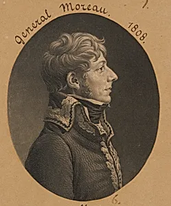Jean-Victor Moreau by Charles Balthazar Julien Févret de Saint-Mémin, 12 Mar 1770 - 23 Jun 1852