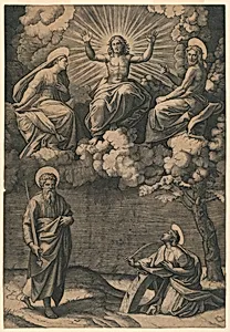 Jesus Christ, the Virgin and St. John the Baptist with Saints Paul and Catherine