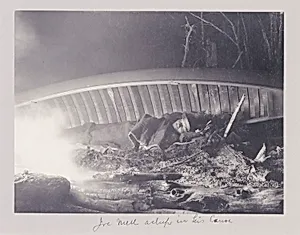 Joe Mell, Asleep in His Canoe