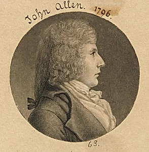 John Allen by Charles Balthazar Julien Févret de Saint-Mémin, 12 Mar 1770 - 23 Jun 1852