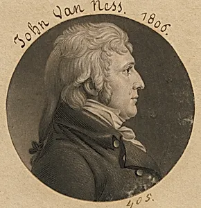 John Peter Van Ness by Charles Balthazar Julien Févret de Saint-Mémin, 12 Mar 1770 - 23 Jun 1852