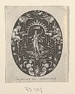 Jupiter, from Grotesques Ã  fond noir, DivinitÃ©s et AllÃ©gories (Grotesques on Black Ground, Divinities and Allegories)