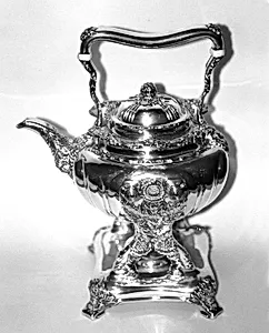 Kettle on Stand from Chrysanthemum Tea Set