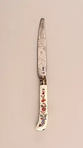 Knife with Porcelain Handle (One of a Pair)