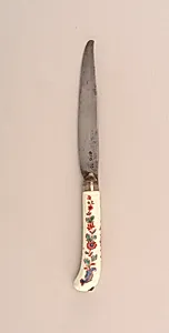 Knife with Porcelain Handle (One of a Pair)