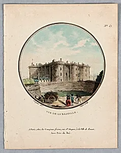 La Bastille, Plate 57 from "Vues Pittoresques des Princepaux Ãdifices de Paris"
