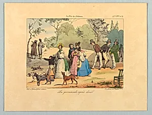 La promenade aprÃ¨s dÃ®ner, from La vie de chÃ¢teau