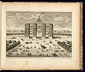L’ARC DE TRIOMPHE by Adam Perelle, French, 1638 – 1695