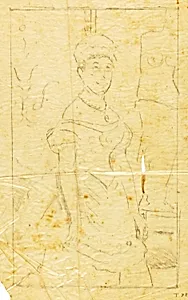 Lady in Evening Dress with Figure of Venus de Milo