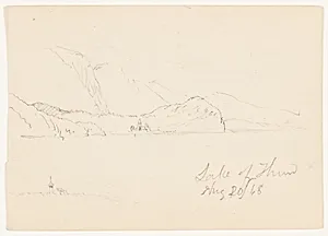 Lake Thun, Switzerland by Frederic Edwin Church, American, 1826–1900
