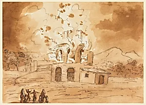 Landscape with a Burning Tower