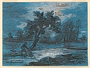 Landscape with a Woman at a Stream