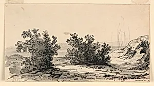 Landscape with Mound and Greenery