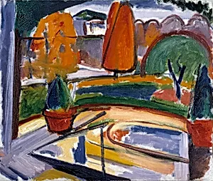 Landscape with Pond--Newman's Yard