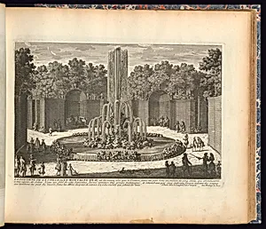 LE FONTAINE DE L’ETOILLE ou LA MONTAGNE D’EAU by Adam Perelle, French, 1638 – 1695