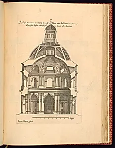 Le Profil du dedans de lâEglise de nostre Dame des Ardilieres les Saumur Que fait bastir Monseignr. Le Comte de Servien
