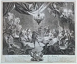 Le Temps De La SoirÃ©e, from a set of the hours of the day