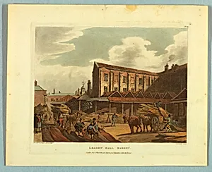 Leaden Hall Market, from "Ackermann's Repository"