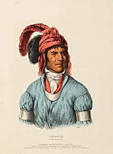 LEDAGIE. A CREEK CHIEF., from History of the Indian Tribes of North America