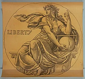 Liberty, Cartoon for Mosaic in Wisconsin State Capitol Rotunda