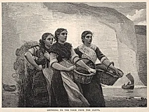 Listening to the Voice from the Cliffs, from The Century Magazine, November 1883