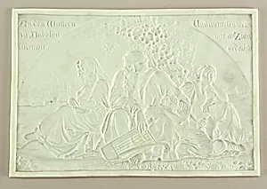 Lithophane Depicting Inhabitants of Judah in Babylonian Exile by Unknown