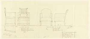 Living Room Arm Chair and Carpenter-Type Chair, Henry J. Allen Residence, Wichita, Kansas