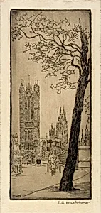 London Scene with Church