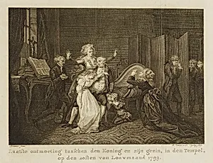 Louis' Farewell to His Family by Daniel Vrydag, Dutch