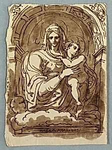 Madonna and child by Felice Giani, Italian, 1758–1823