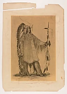 Mah-to-toh-pa, the Mandan Chief by George Catlin