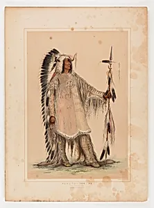 Mah-to-toh-pa, the Mandan Chief by George Catlin