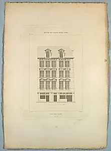Maison Rue Neuve Notre-Dame; Facade DemoliÃ© en 1828