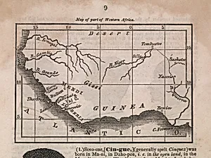Map of Guinea by John Warner Barber, 2 Feb 1798 - 22 Jun 1885