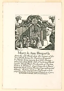 Mary and Ann Hogarth's Shop Card