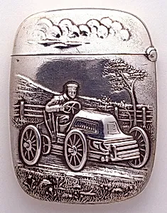 Matchsafe with image of a Motor Car by Unknown