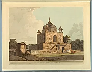 Mausoleum of Sultan Purveiz, Near Allahabad, from "Oriental Scenery: Twenty Four Views in Hindoostan"