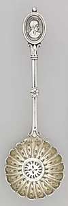 "Medallion" Pattern Sifting Spoon
