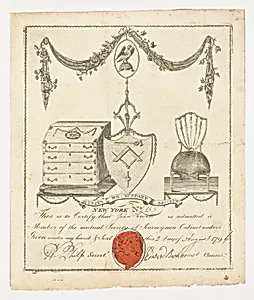Membership Certificate, Society of Journeymen Cabinet-Makers by Unknown
