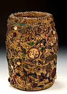 Memory Vessel with Encased Photograph by Unidentified (American)